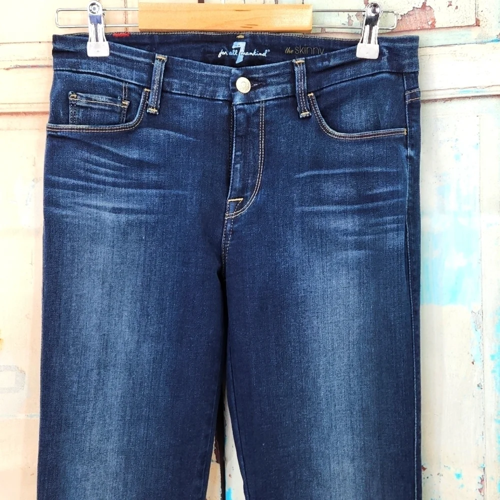 7 For All‎ Mankind The Skinny Boot Cut Jeans - Picture 2 of 8